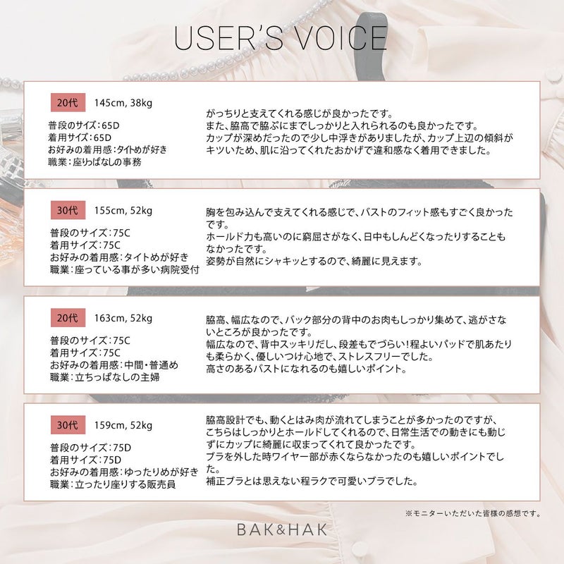 育乳ブラ・補正ブラのバックブラ・スリム　ベリーのクチコミ画像