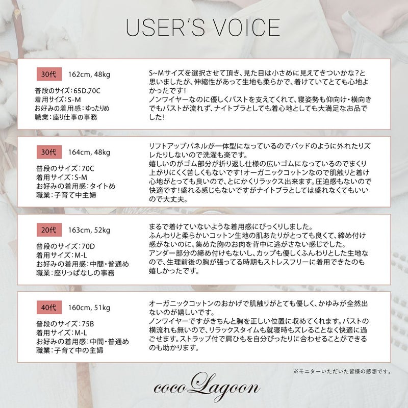 育乳ブラ・補正ブラのバックブラ・おやすみブラのくちこみ画像