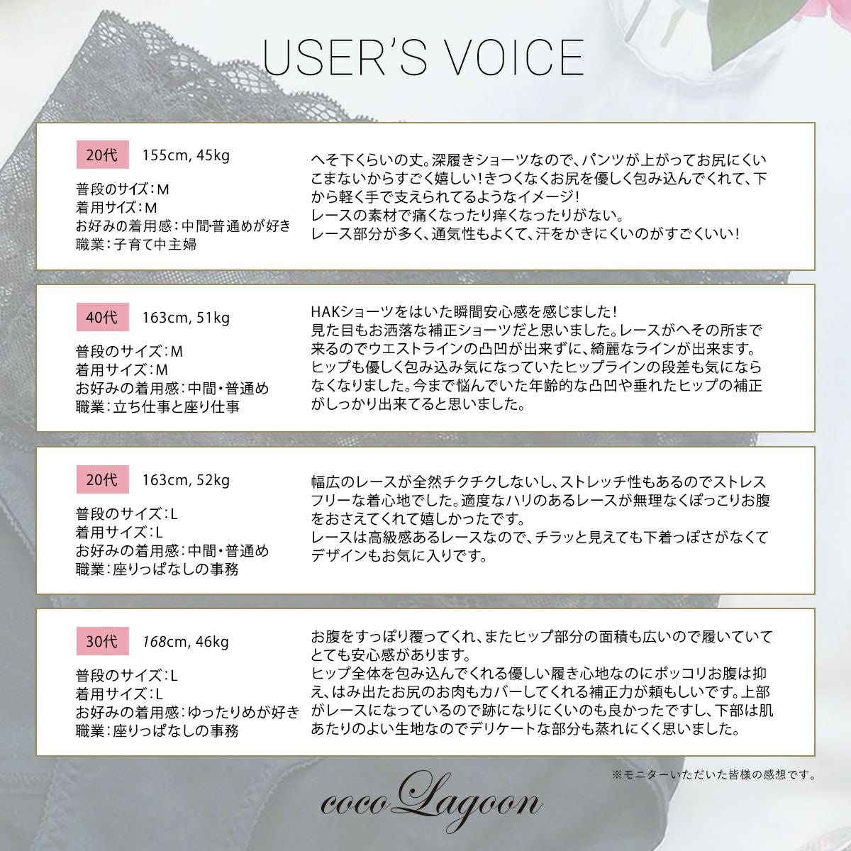 育乳ブラ・補正ブラのハクショーツ・ハイウエスの口コミ画像